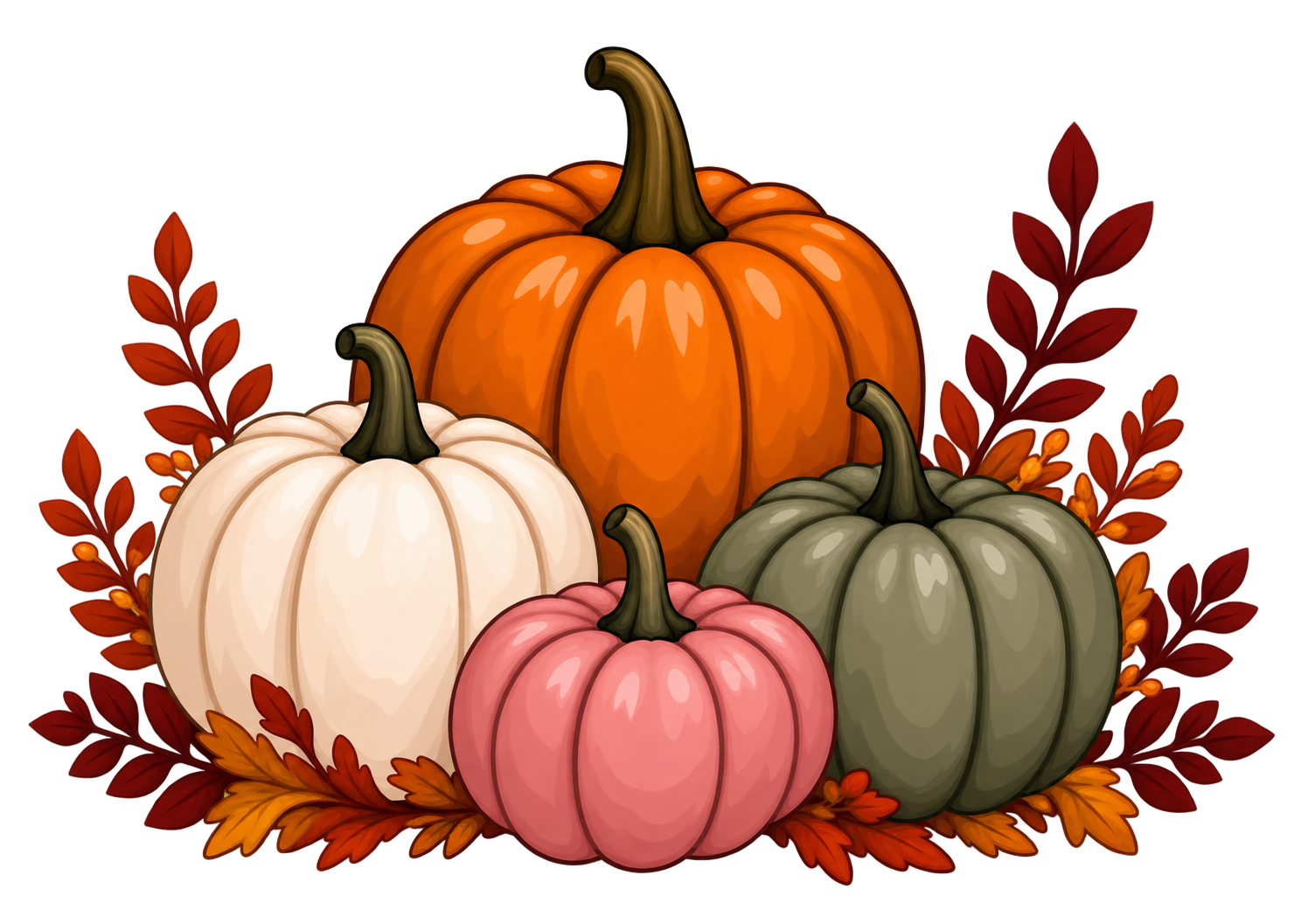 A Little Magic pumpkin arrangement from Lindsay’s artwork