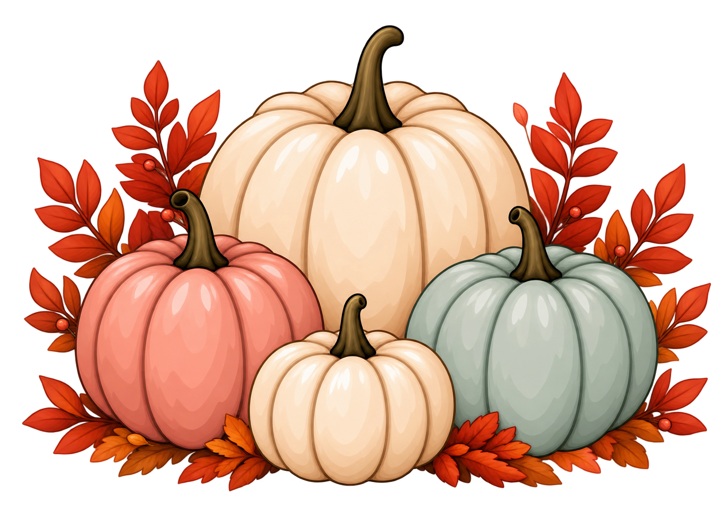 Bippity Bobbity Boo pumpkin arrangement from Lindsay’s artwork